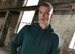 Green workwear hoodie